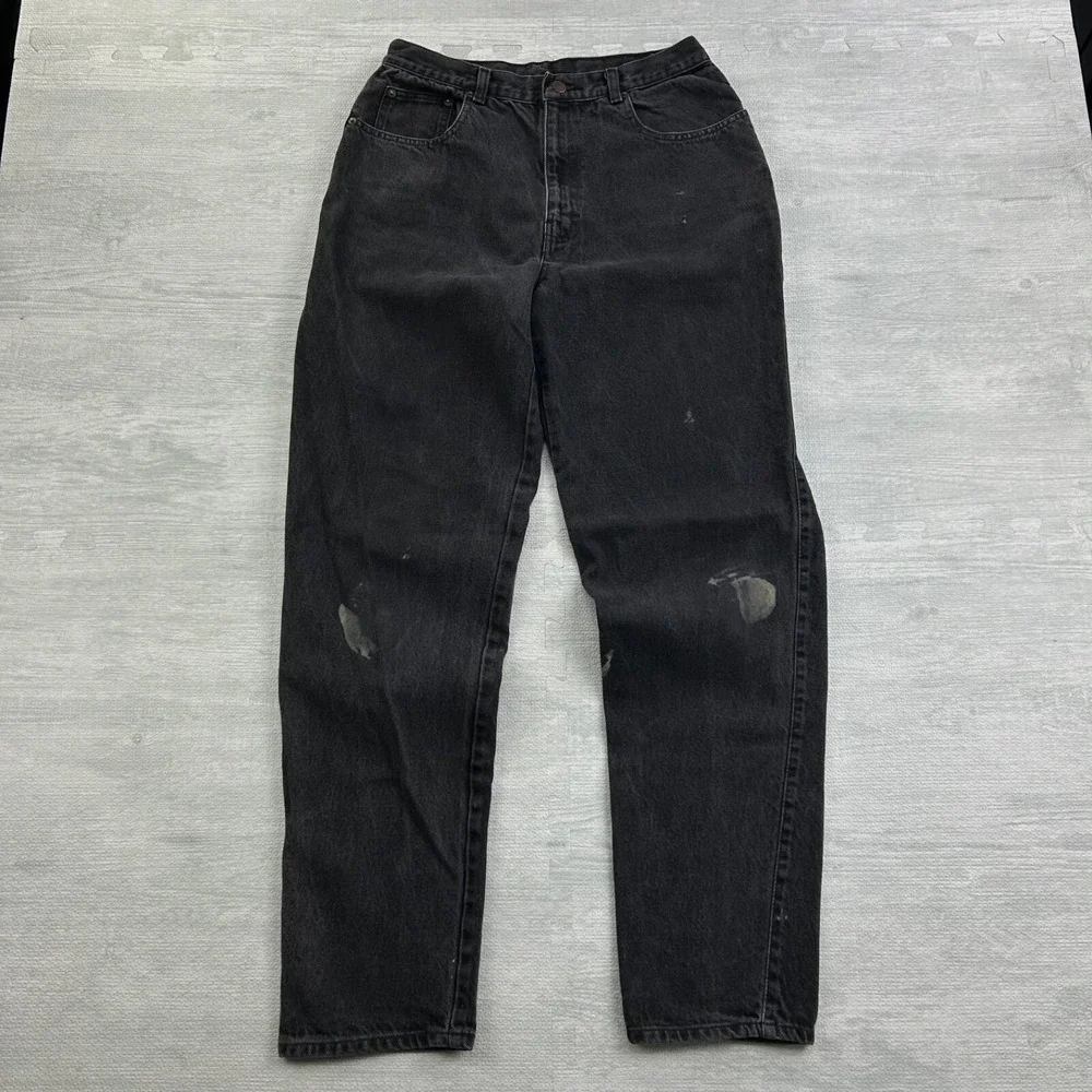 Vintage 90s Blue Zone Jeans Size 32x34 Black Dark Wash Pants 476Y2073